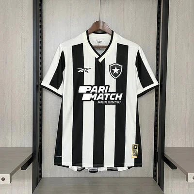 Botafogo Home 24/25 Jersey - Black and White with Sponsors