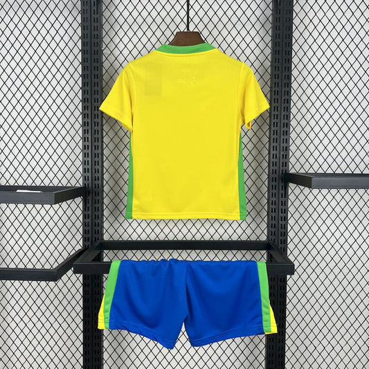 Brazil 2025/26 Home Kids Kit Brazil