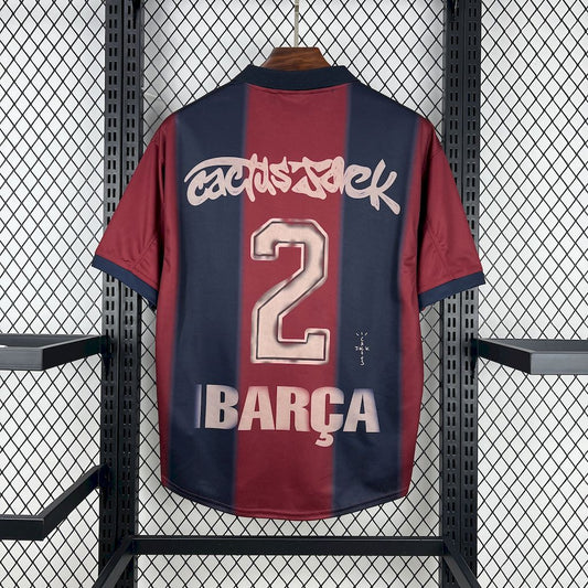 CJ x x Barcelona Retro 2000/01 Home Skeleton jersey
