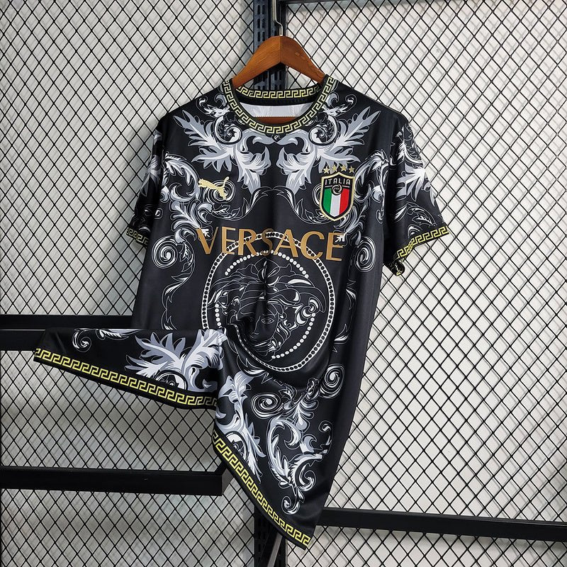Camiseta de la selección italiana contra Versace - Puma - Blanco y negro