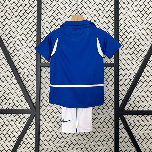 Brazil Away Retro Kids Kit 2002
