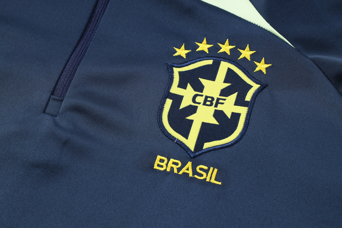 Kit de Treino Brasil - Conjunto Manga Longa Azul Royal