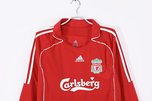 Mangas longas: Liverpool Retro 2006/07 home