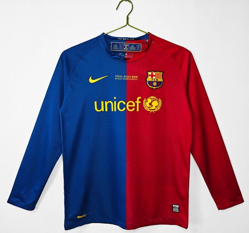 Manga longas: Barcelona Retro 2008/09 Home