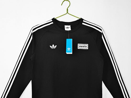 Sudadera deportiva negra Adidas x Oasis Touring Flamebird