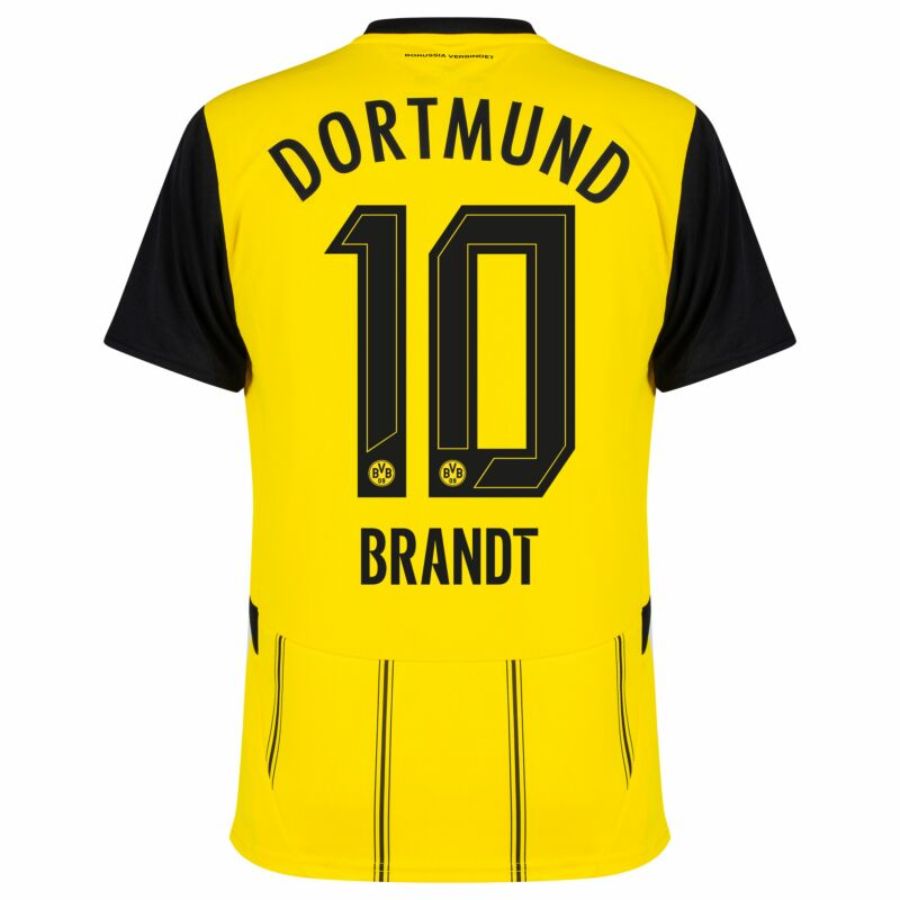 Borussia Dortmund Home 2024/25 Patches UCL UEFA Foundation (Official Printing)