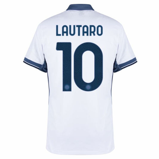 Inter Milan Lautaro 10 Away 2024/25 Patches UCL UEFA Foundation (Official Printing)