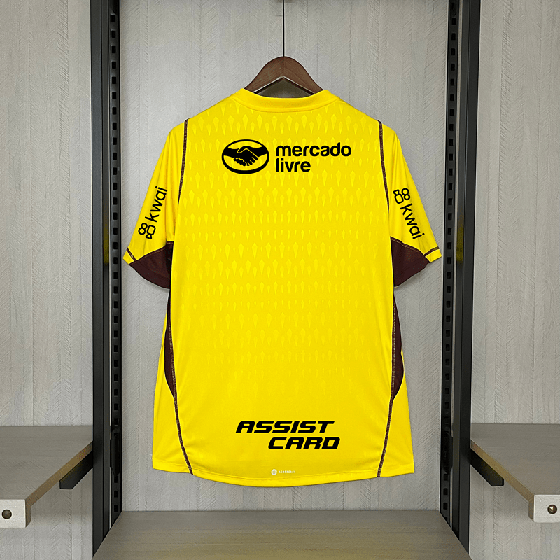 Camisa de goleiro Flamengo 24/25 - Amarela (com patrocinio) - DA Sports Oficial