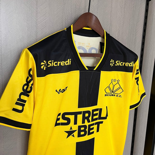 Camisa do Criciuma 2025 Preta e amarela - DA Sports Oficial