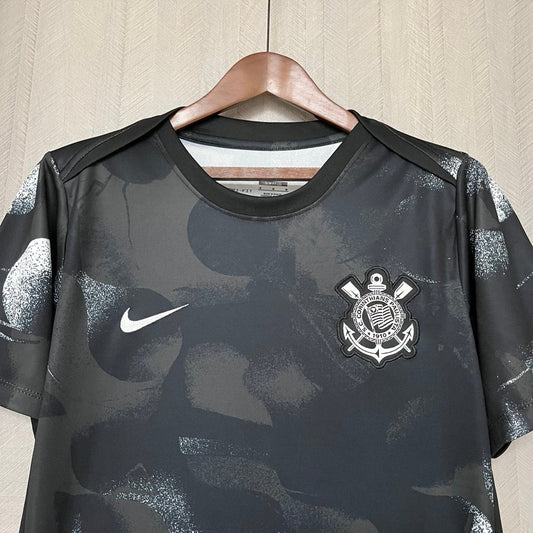 Camisa Nike Corinthians Pré - Jogo 25/26 Masculina - Preto - DA Sports Oficial
