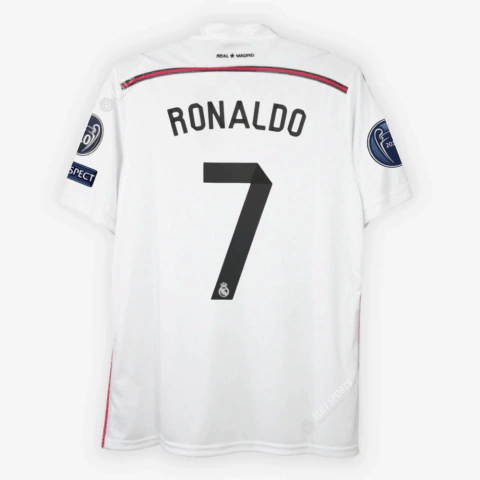 CAMISA REAL MADRID RETRÔ 14/15 - COM PATCH - DA Sports Oficial