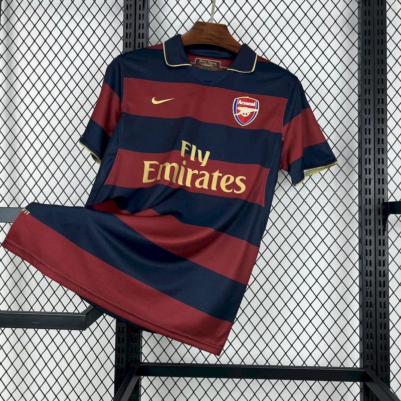 Camisa Retrô Arsenal III Third 06/07 - Masculina - Modelo Torcedor - Vermelha e Azul - DA Sports Oficial