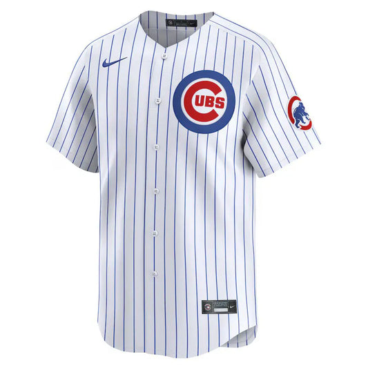 Jersey MLB Chicago Cubs Home Fan Version Men's Striped White Yan Gomes 15