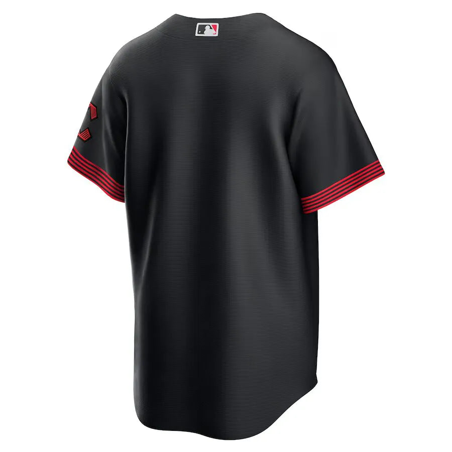 Jersey MLB Cincinnati Reds Connect City Fan Version Men's Black