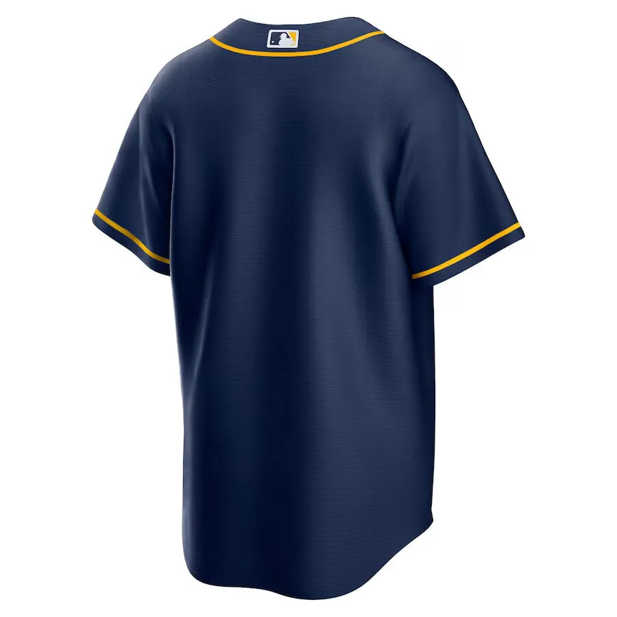 Jersey MLB Milwaukee Brewers Navy Alternate Fan Version Men's Blue