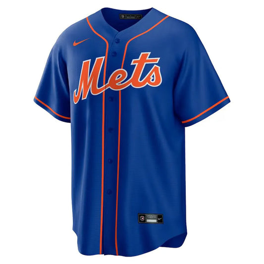 Jersey MLB New York Mets II Fan Version Men's Blue Francisco Lindor 12