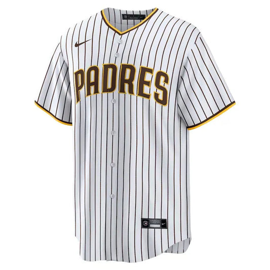 Jersey MLB San Diego Padres Home Fan Version Men's Striped Striped White Tatis Jr. 23