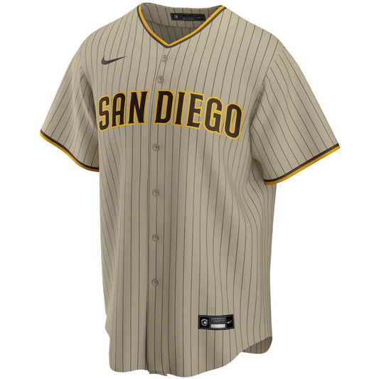 Jersey MLB San Diego Padres Raod Fan Version Men's Striped Brown