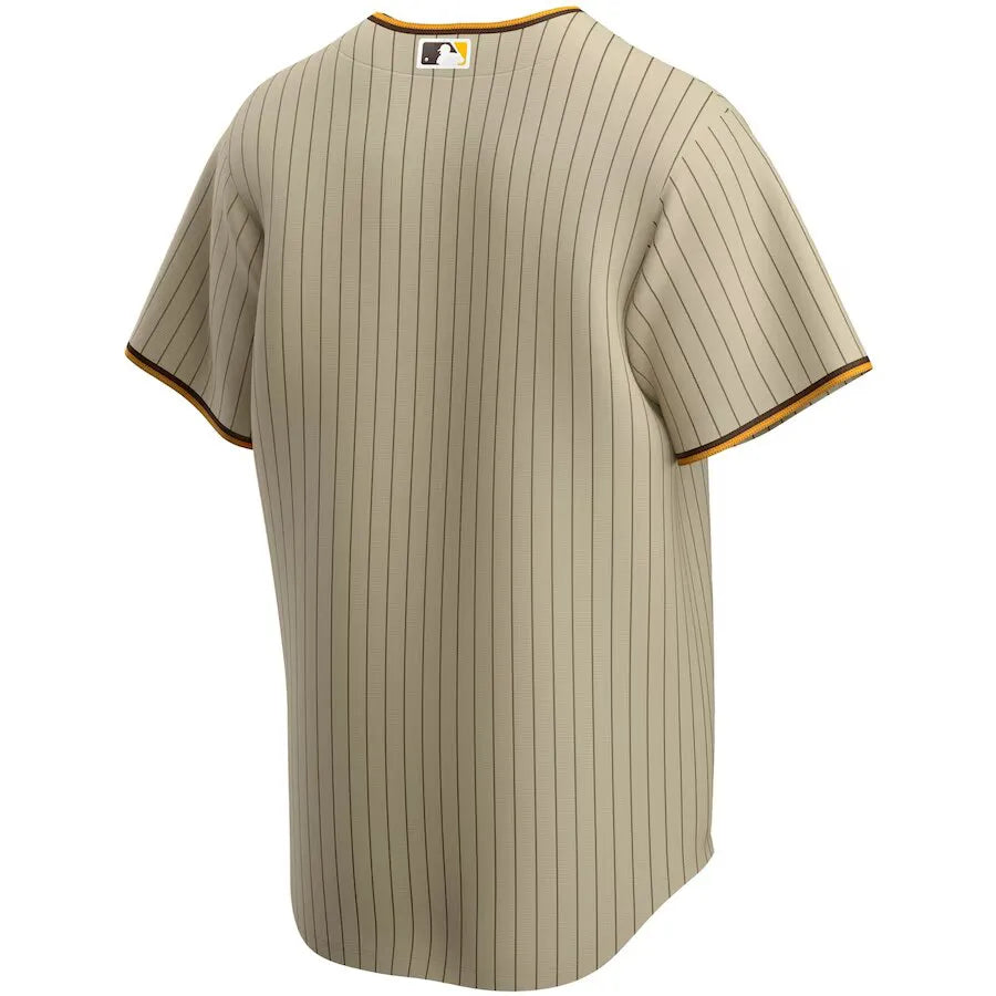 Jersey MLB San Diego Padres Raod Fan Version Men's Striped Brown