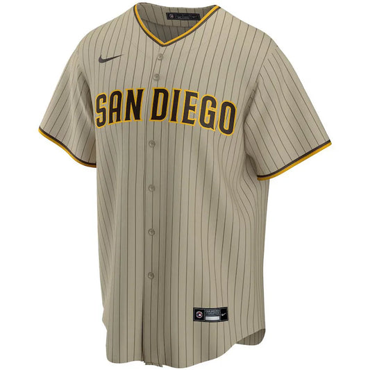 Jersey MLB San Diego Padres Road Fan Version Men's Striped Striped Brown Tatis Jr. 23