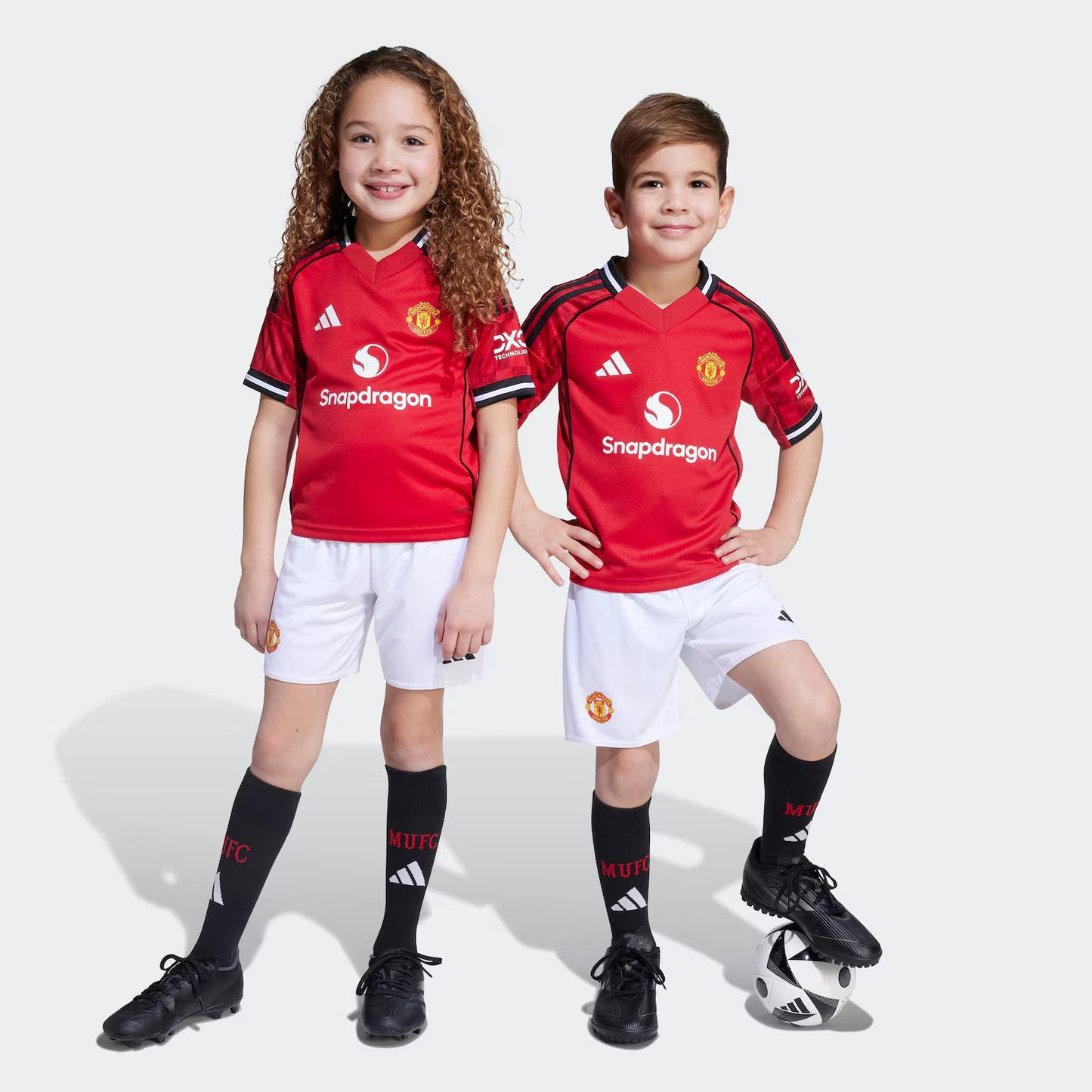 Kid's Manchester United Home Jersey 25/26