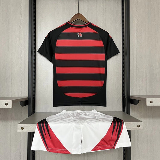Kit Infantil Flamengo I 25/26 Torcedor Adidas - Vermelho+Preto - DA Sports Oficial
