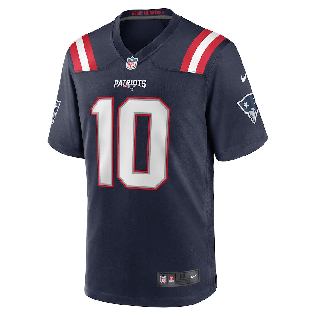 New England Patriots Drake Maye Navy Player Game Jersey - NFL