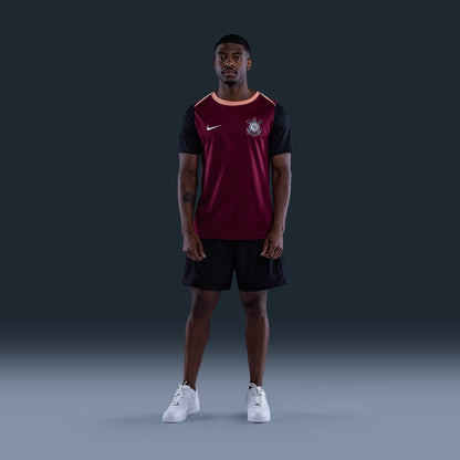Camisa Corinthians 2026 Treino Masculina - Vinho