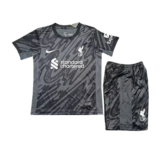 Kit Kids Liverpool Goalkeeper Black Jersey 2024/25