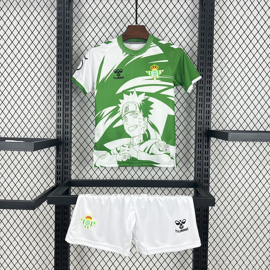 Real Betis 2025/26 Hummel x Limited-edition Naruto Kids Kit
