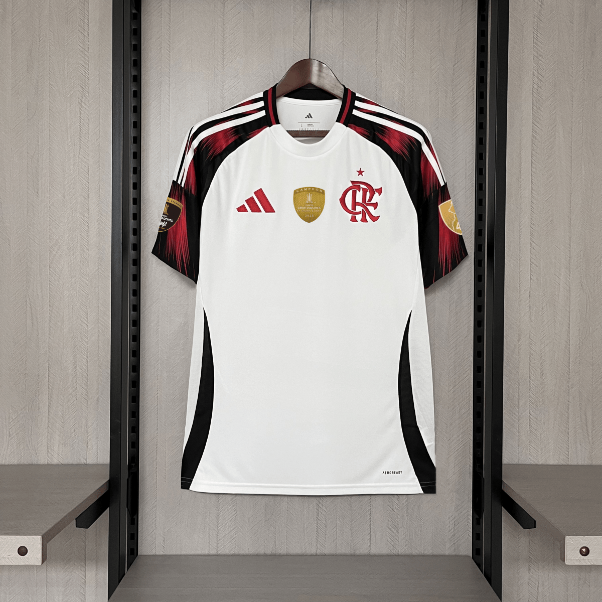 Camiseta visitante del Flamengo 2025/26, versión para aficionados, Adidas, para hombre, color blanco