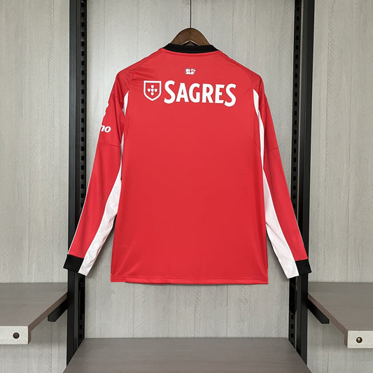 Long Sleeve 2025/26 Benfica Home Jersey