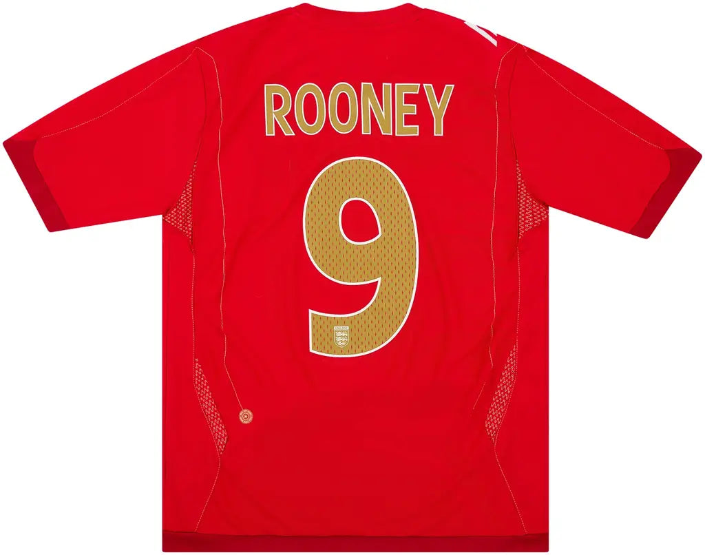 2006-08 England Away Shirt Rooney #9