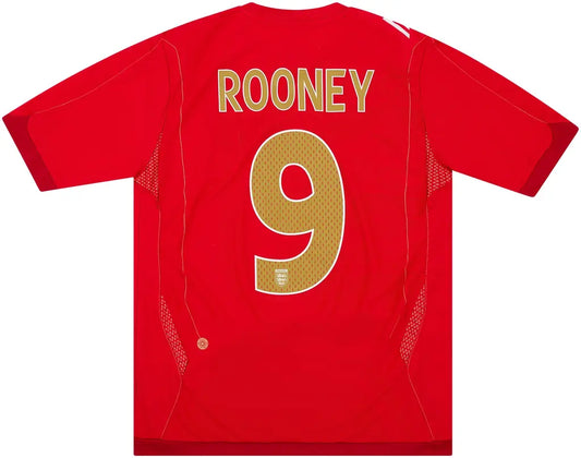 2006-08 England Away Shirt Rooney #9