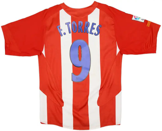2005-06 Atletico Madrid Home Shirt Torres #9