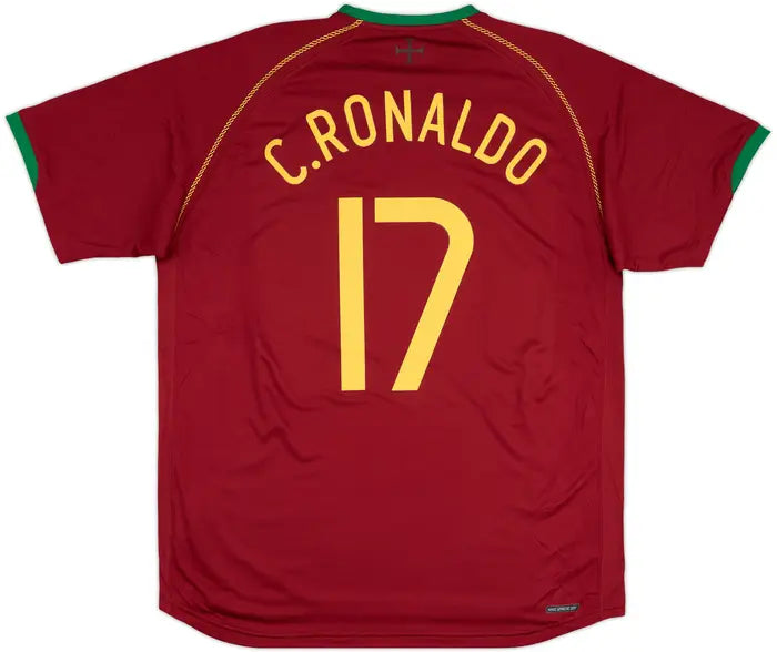 2006-08 Portugal Home Shirt C.Ronaldo #17