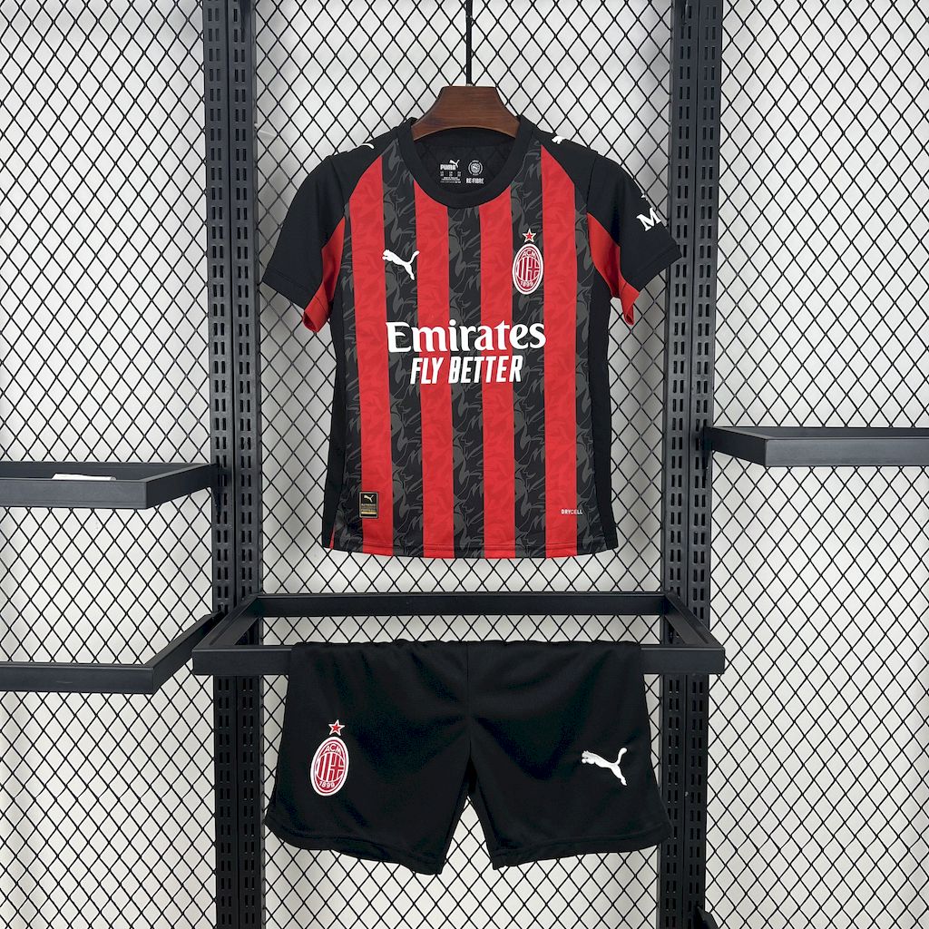 AC Milan 2025/26 Home Kids Kit