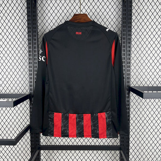 AC Milan 2025/26 Home Long Sleeve Jersey
