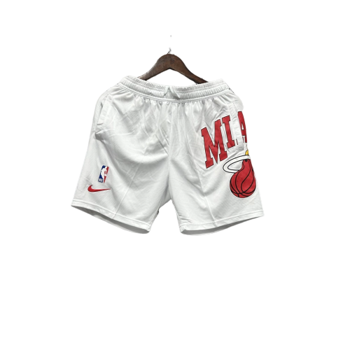 Shorts NBA Miami Heat 23/24 Casual - - Red - White - Black