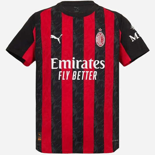 Milan Home Jersey 2025 Red+Black