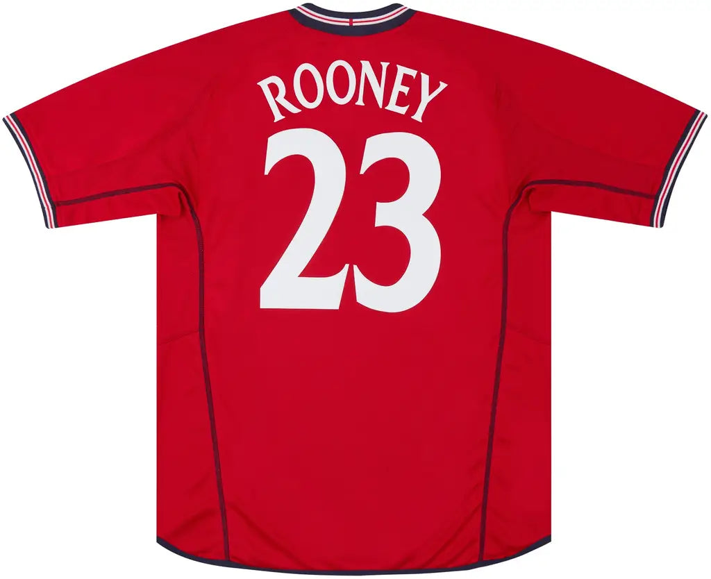 2002-04 England Away Shirt Rooney #23