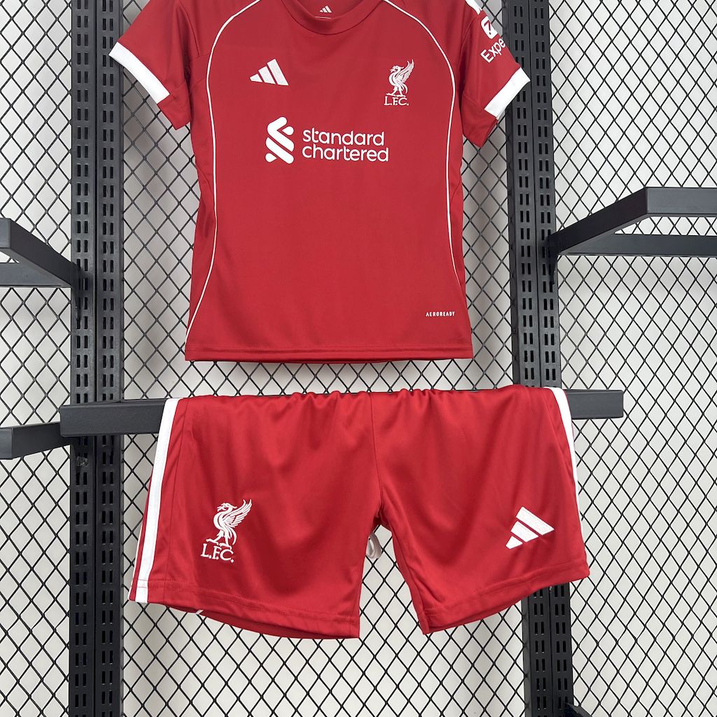 Liverpool  2025/26 Home Kids Kit