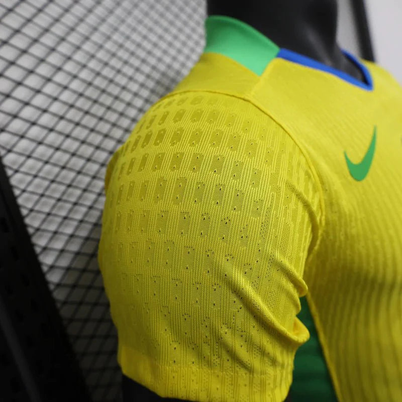 Camiseta de la selección nacional de Brasil I 2025/26 para hombre, amarilla, jugador