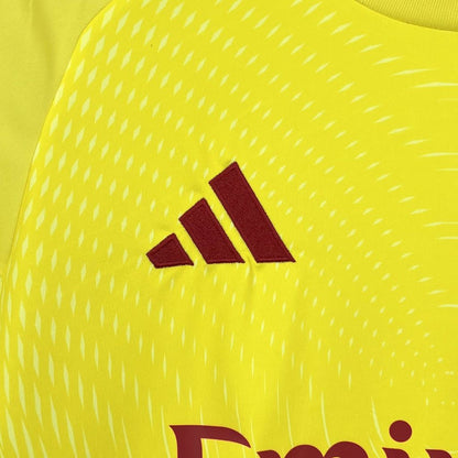 Arsenal 2025/26 Yellow goalkeeper Jersey