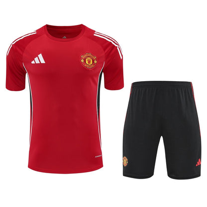 Kit de Treino adulto Manchester United 2025/26 Short e Camisa