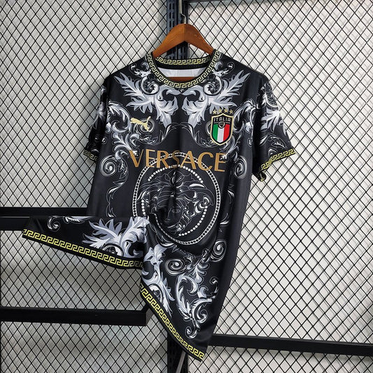 Camiseta de la selección italiana contra Versace - Puma - Blanco y negro