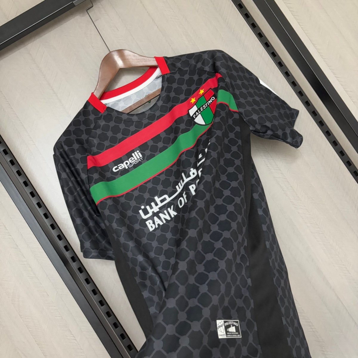 Camiseta Palestina 2025/26 - Camiseta de aficionado para hombre - Negra