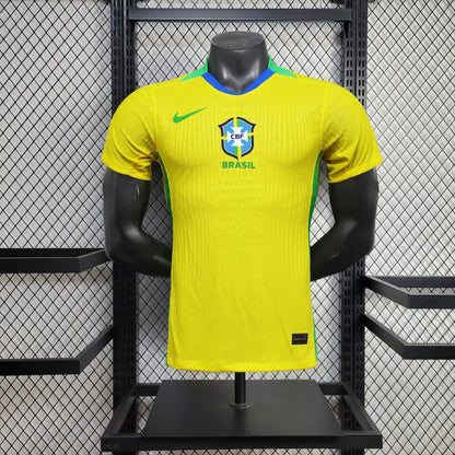Camiseta de la selección nacional de Brasil I 2025/26 para hombre, amarilla, jugador