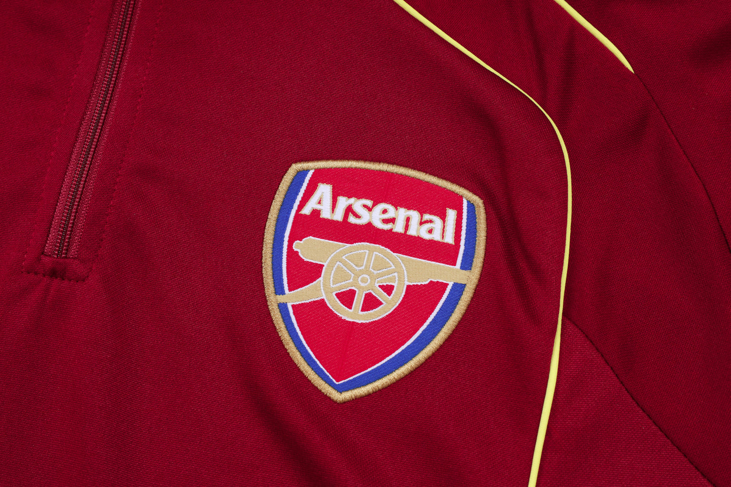 Arsenal Retro Training Kit - Burgundy and Yellow 3-Stripes Edition