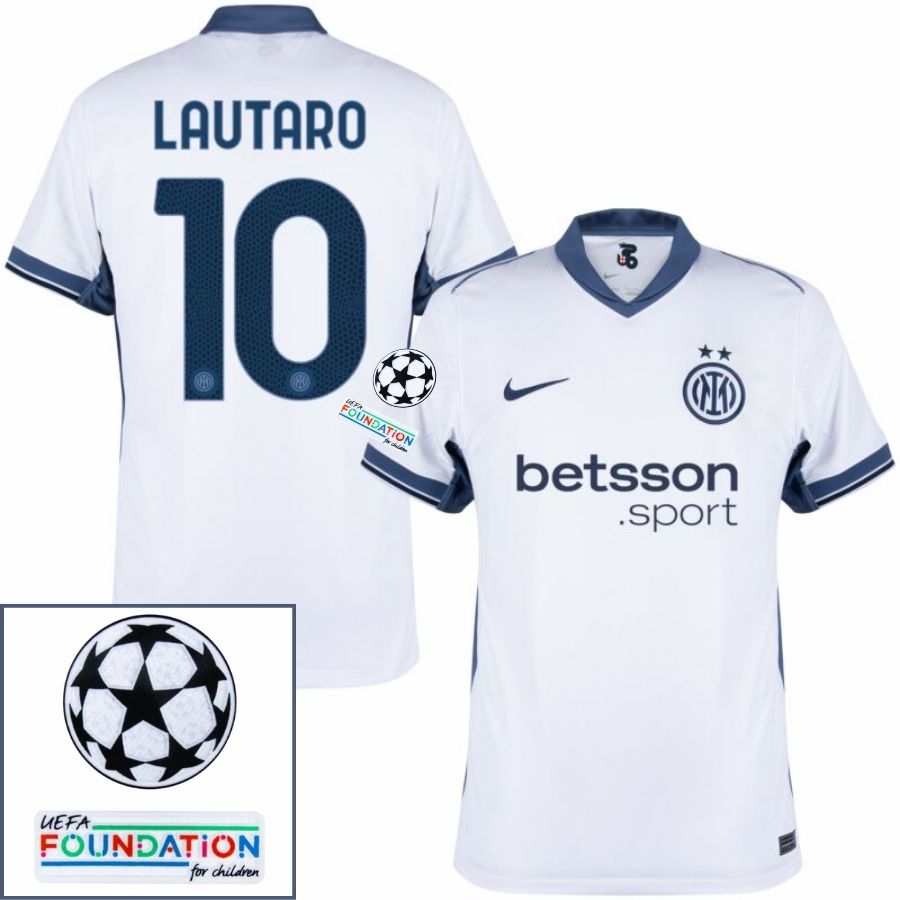 Inter Milan Away 2024/25 Patches UCL UEFA Foundation (Official Printing)